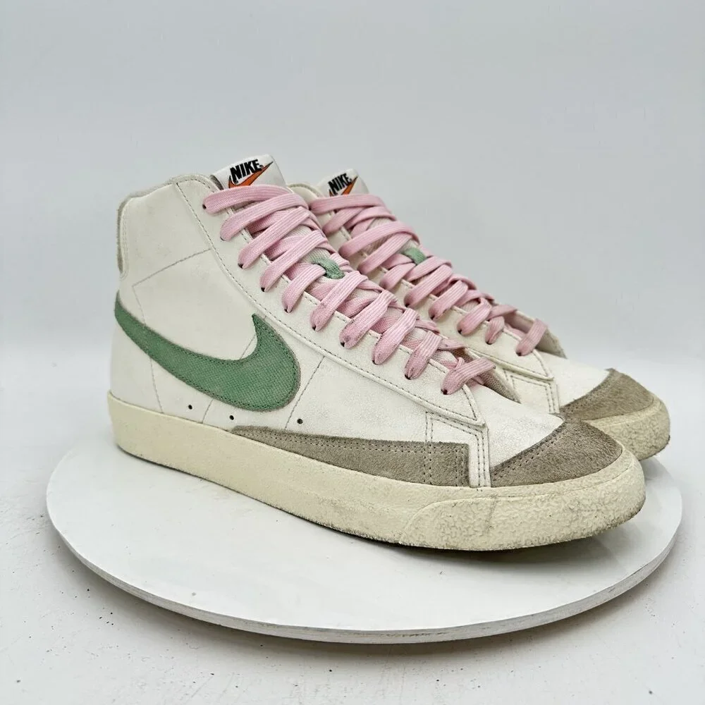 Nike Blazer Mid 77 Men Size 10  DO9787 100 Green White Mid Top Training Shoes